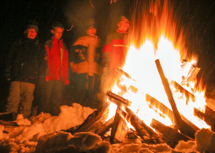 Winterlagerfeuer Winterlagerfeuer