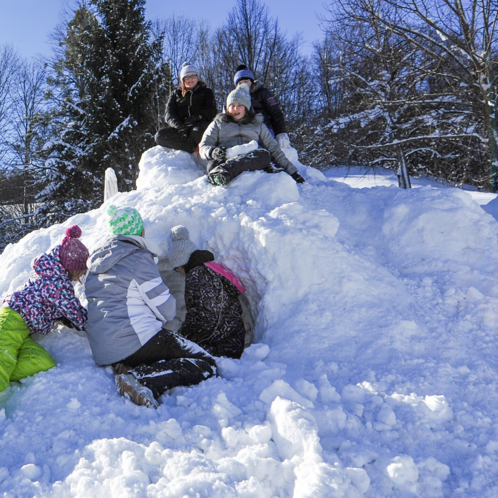 Schneeschuhwanderung mit Iglubau