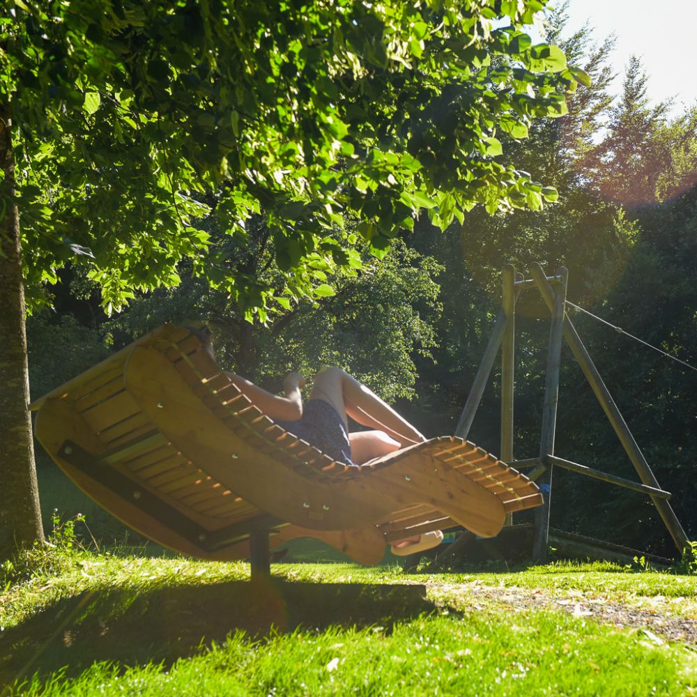 Neu gestalteter Garten